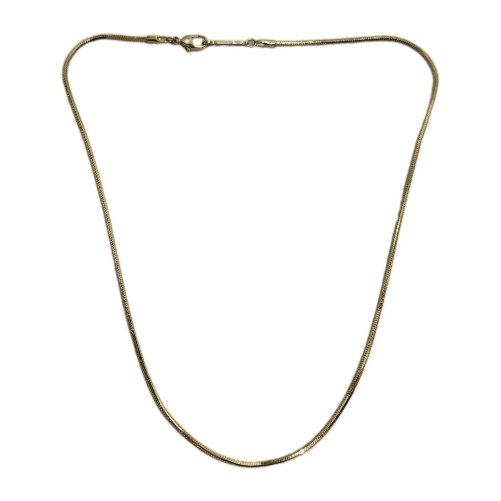 Napier Gold Tone Snake Chain Necklace Vintage 18 Inch